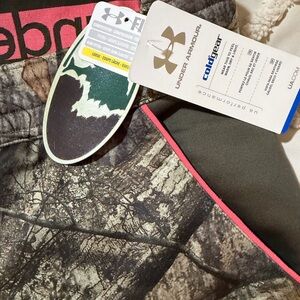 Under Armour Camouflage Track Pants with Pink Accents